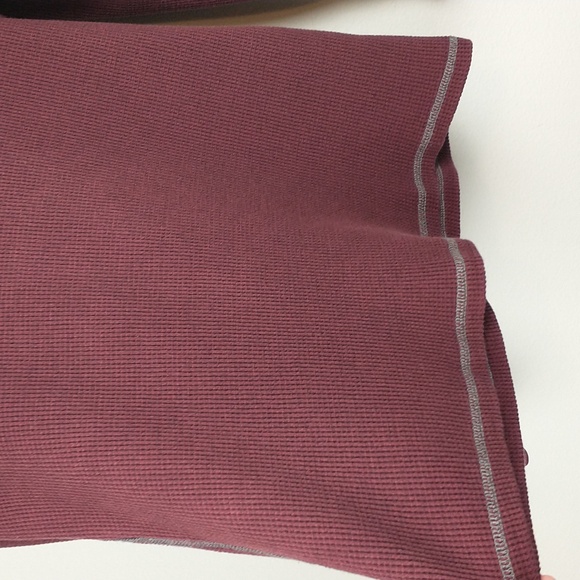 Harley Davidson Thermal Shirt Womens XL Red Burgundy Wing Patch Long Sleeve - Picture 4 of 7